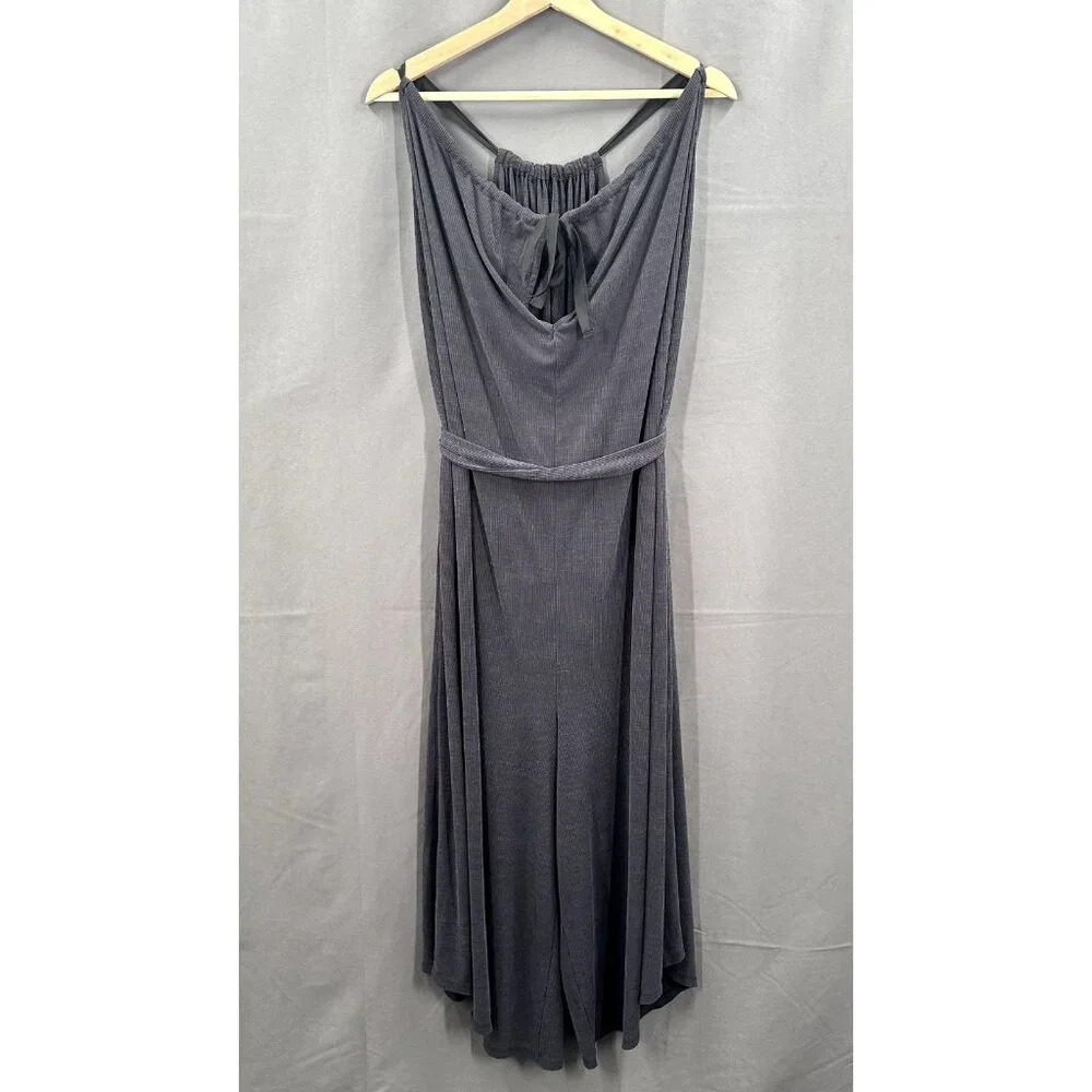 Anthropologie HD In Paris Jumpsuit Women Small Sleeveless Drape Wide Leg Flowy